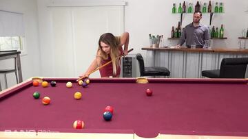 Gabbie Carter is a pool shark looking to get fucked